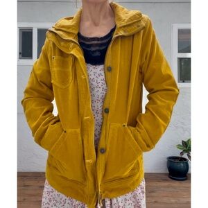 Women's vintage Eddie Bauer, corduroy Mustard Yellow Jacket